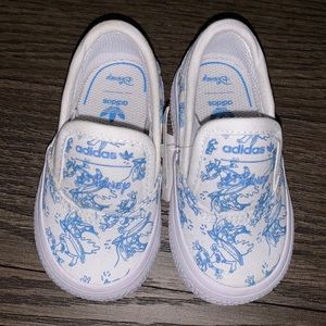 NEW baby disney adidas slip ons